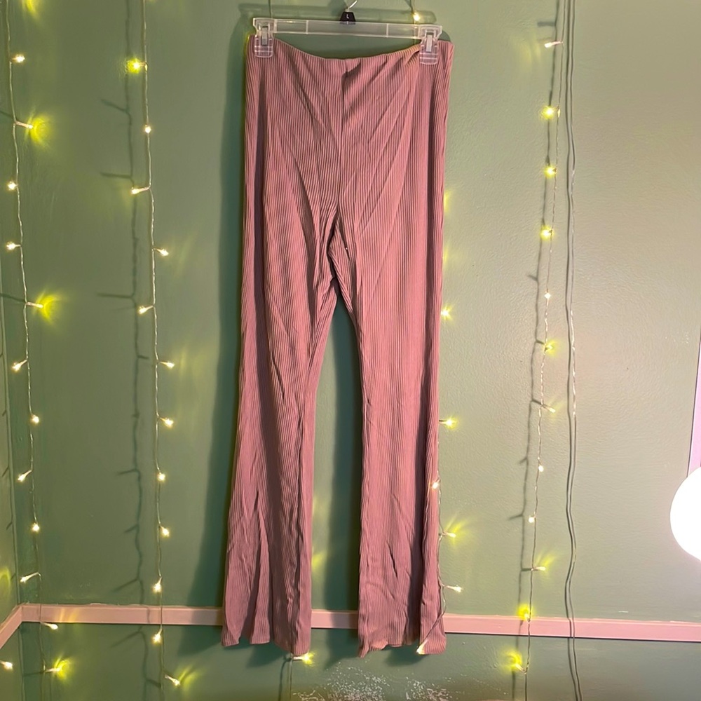 Flared Tan Pants